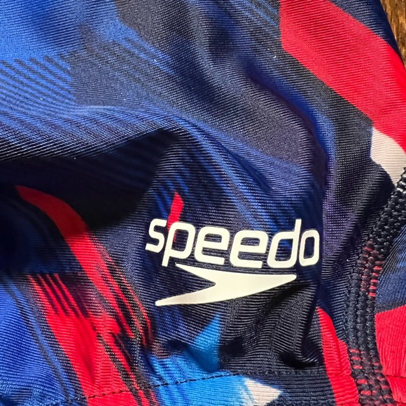 Speedo Pro LT Red White and Blue Relay Back One Piece 8/34 NWT - Picture 4 of 7